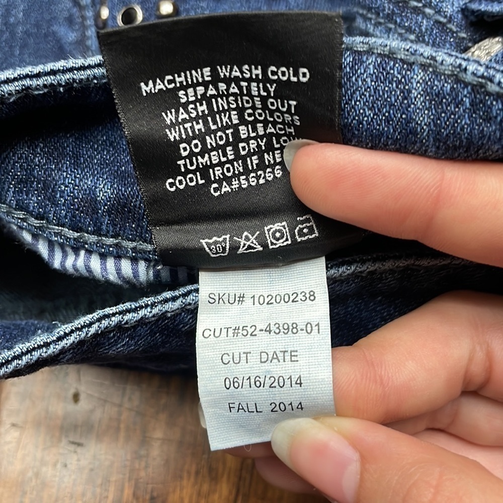 TORRID SKINNY STUDDED JEANS - Picture 5 of 7